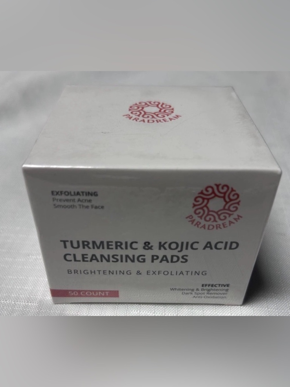 Turmeric Kojic Acid Cleansing Pads Exfoliating Acne Smoothing 50 Ct